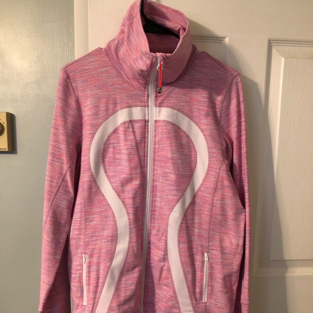 Lululemon Pink Space Dye zip up jacket